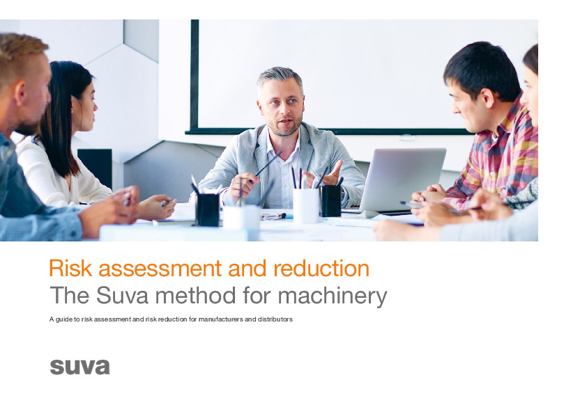 Risk assessment for machinery using the Suva method